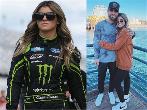 who is hailie deegan married to|Hailie Deegan says yes as long